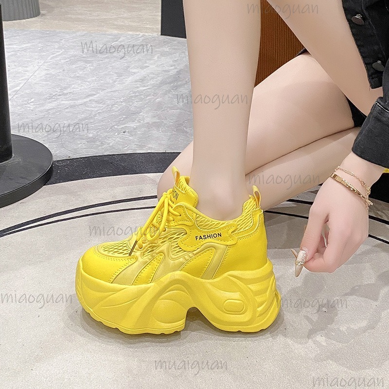 Sewing Net - Dames Mesh Ademende Chunky Platform Sneakers