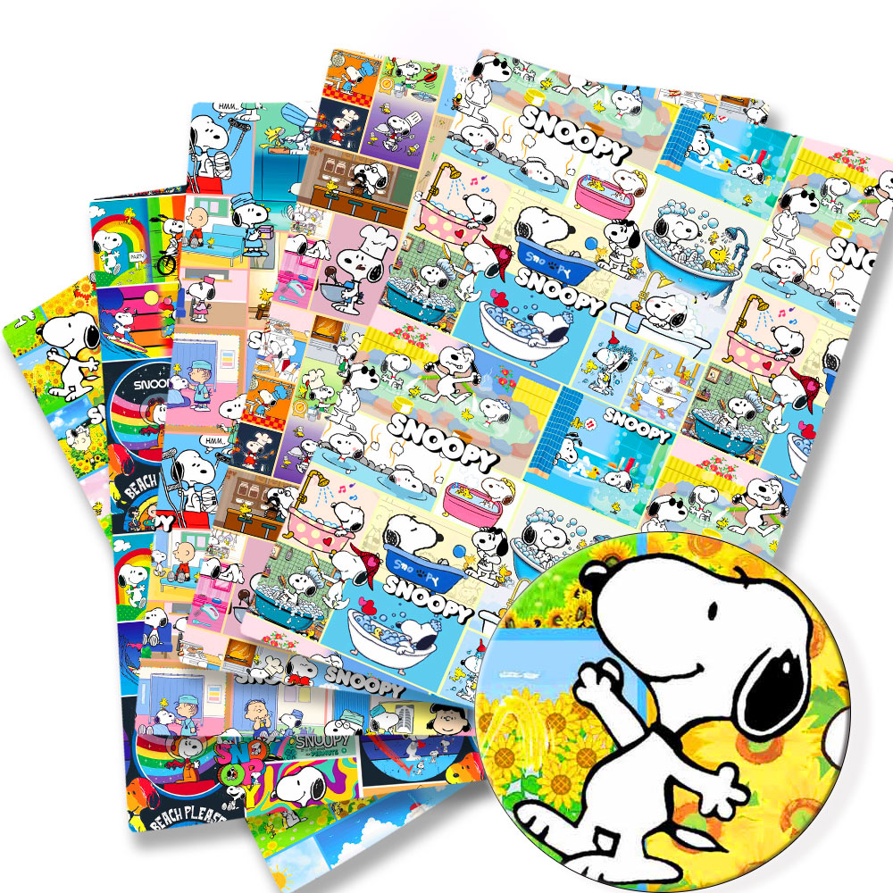 Sewing Textiles - TAKARA TOMY Snoopy stof 140x50CM Cartoon