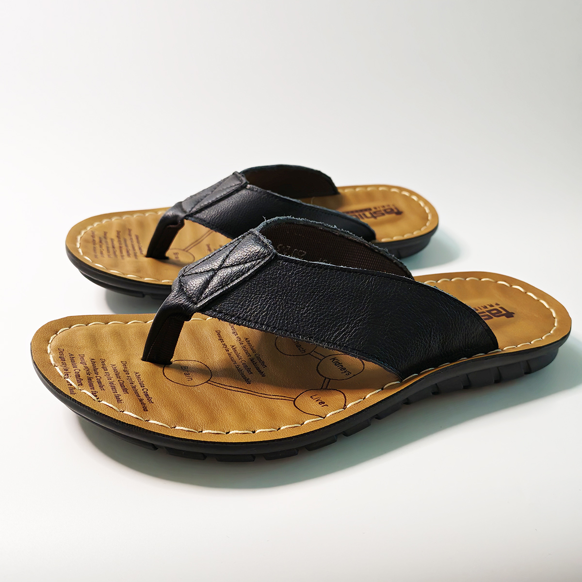 Sewing Net - Zomerschoenen Heren Slippers Echt leer Heren
