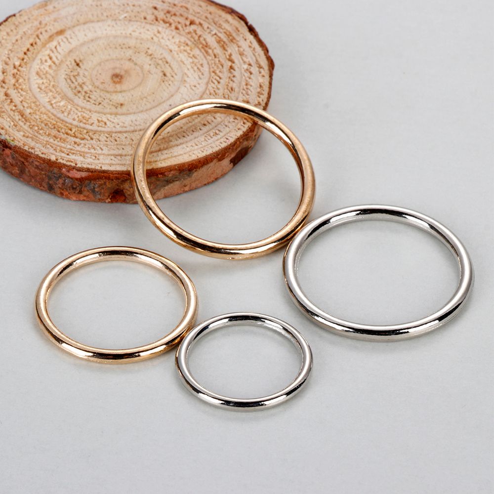 Sewing Tas - 10 Stuks Metalen O Ring Zilver