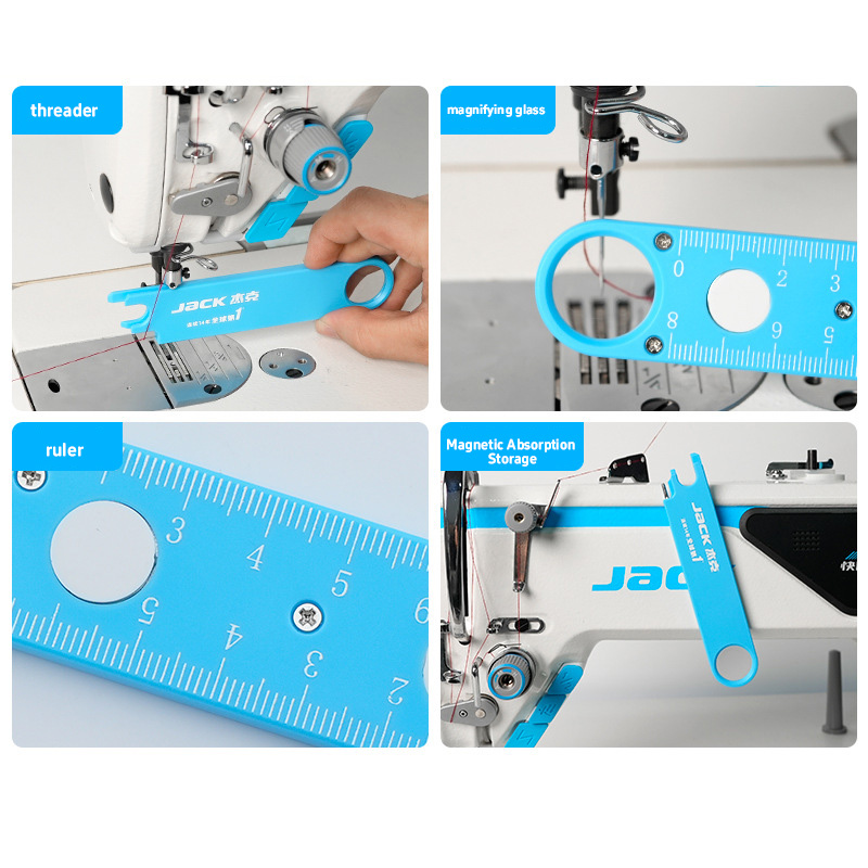 Sewing Gauge Ruler - Jack Origineel Multifunctioneel Anti-Prick Draadinrijapparaat Magnetische