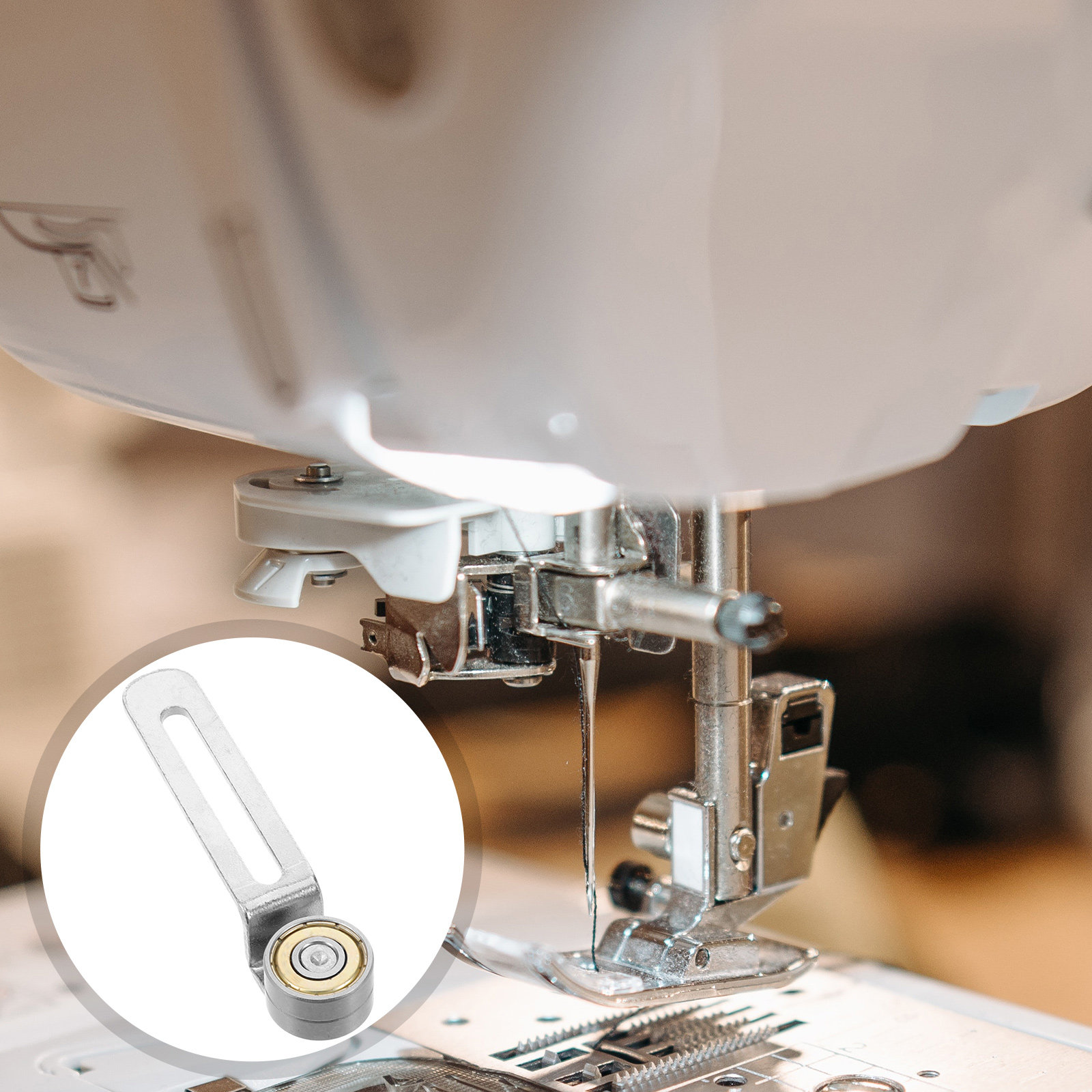 Sewing Gauge Ruler - RVS Dubbele Lager Naaimachine Naadgeleider Quilting