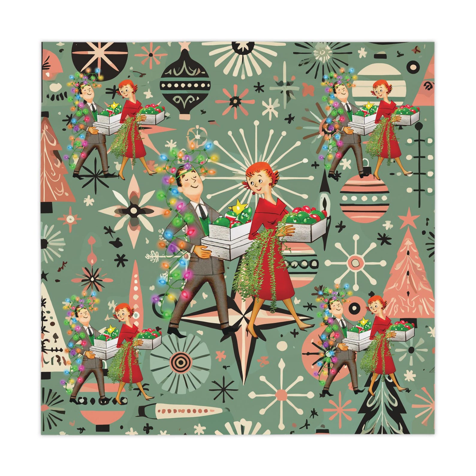 Retro jaren 50 kitsch kerstvie - Century Textile & Sewing Supply Avenue C North Saskatoon Sk recensie en prijs