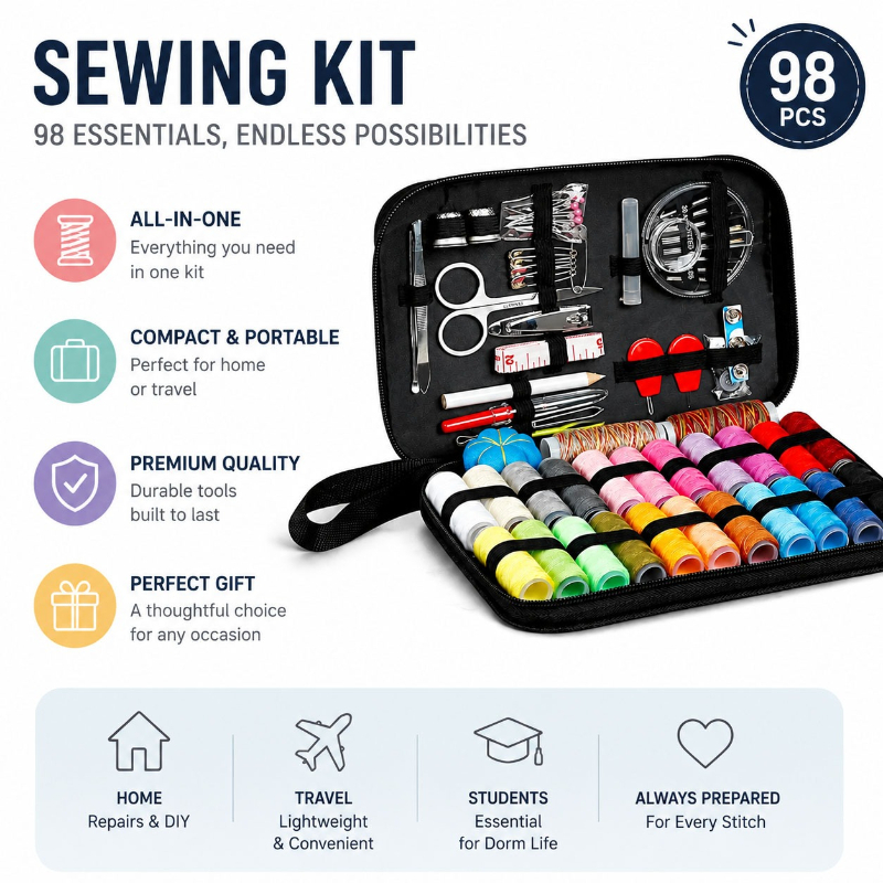 68/98-delige naaigereedschapse - Sewing Tas recensie en prijs