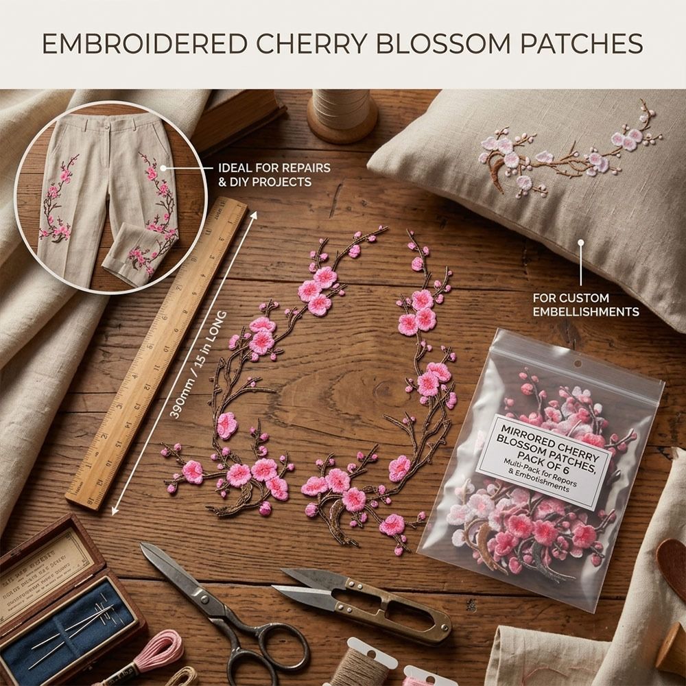 DIY Kersenbloesem Strijkapplic - Sewing Textiles recensie en prijs