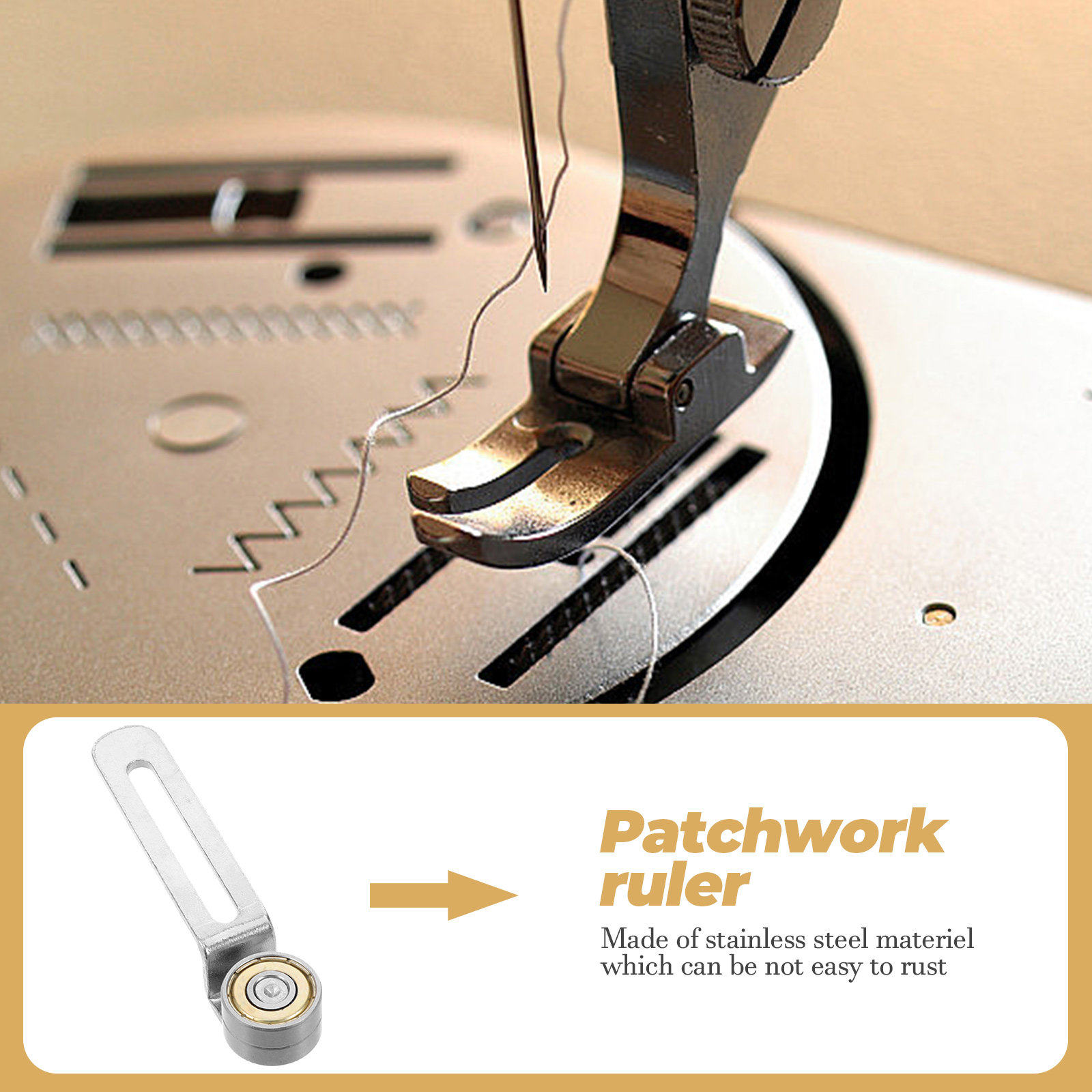 RVS Dubbele Lager Naaimachine  - Sewing Gauge Ruler recensie en prijs